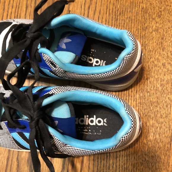 Blue Adidas Athletic Shoes - Picture 3 of 9